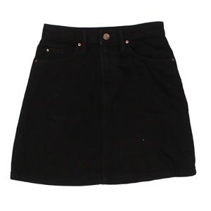 Divided Women's H&M Black Denim Skirt - Mini